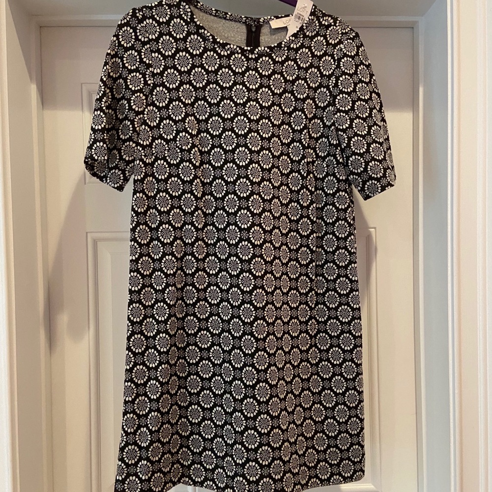Black A-line dress